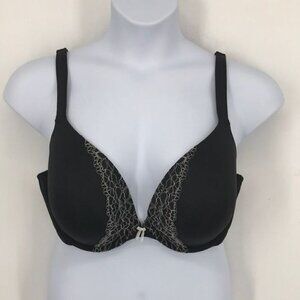 Cacique Balconette Black Bra 4337 Size 42DD